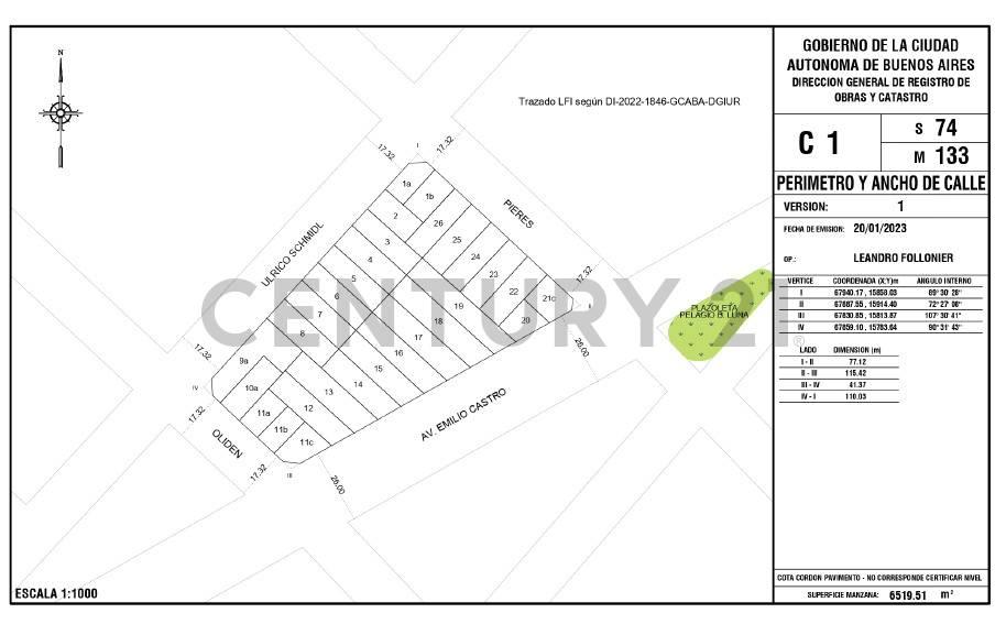 VENTA 3 LOTES EN BLOCK LINIERS - ACEPTA PERMUTA — foto 1