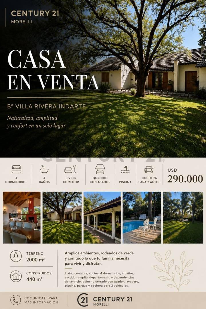 Casa en Venta en Villa Rivera Indarte. — foto 1