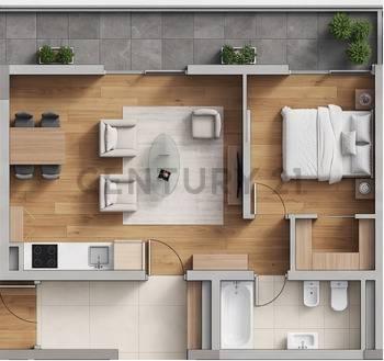 DEPARTAMENTO VENTA LA PLATA 1 DORMITORIO PASANTE EN POZO — foto 1