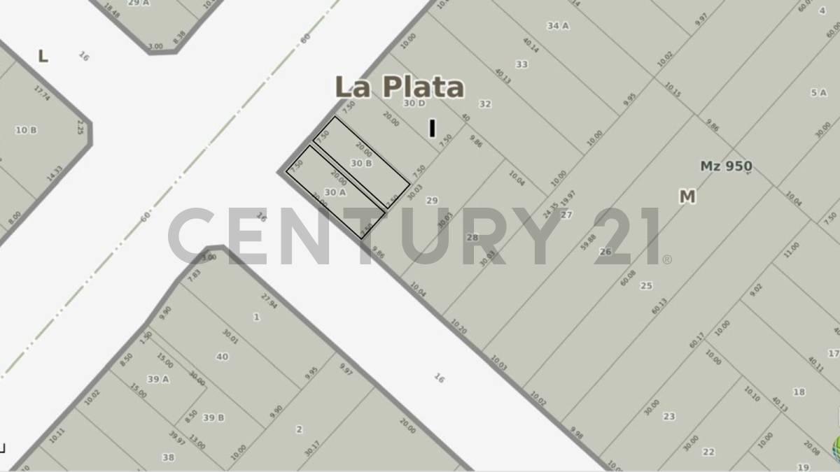Venta lote 60 esq 16 - La Plata — foto 1