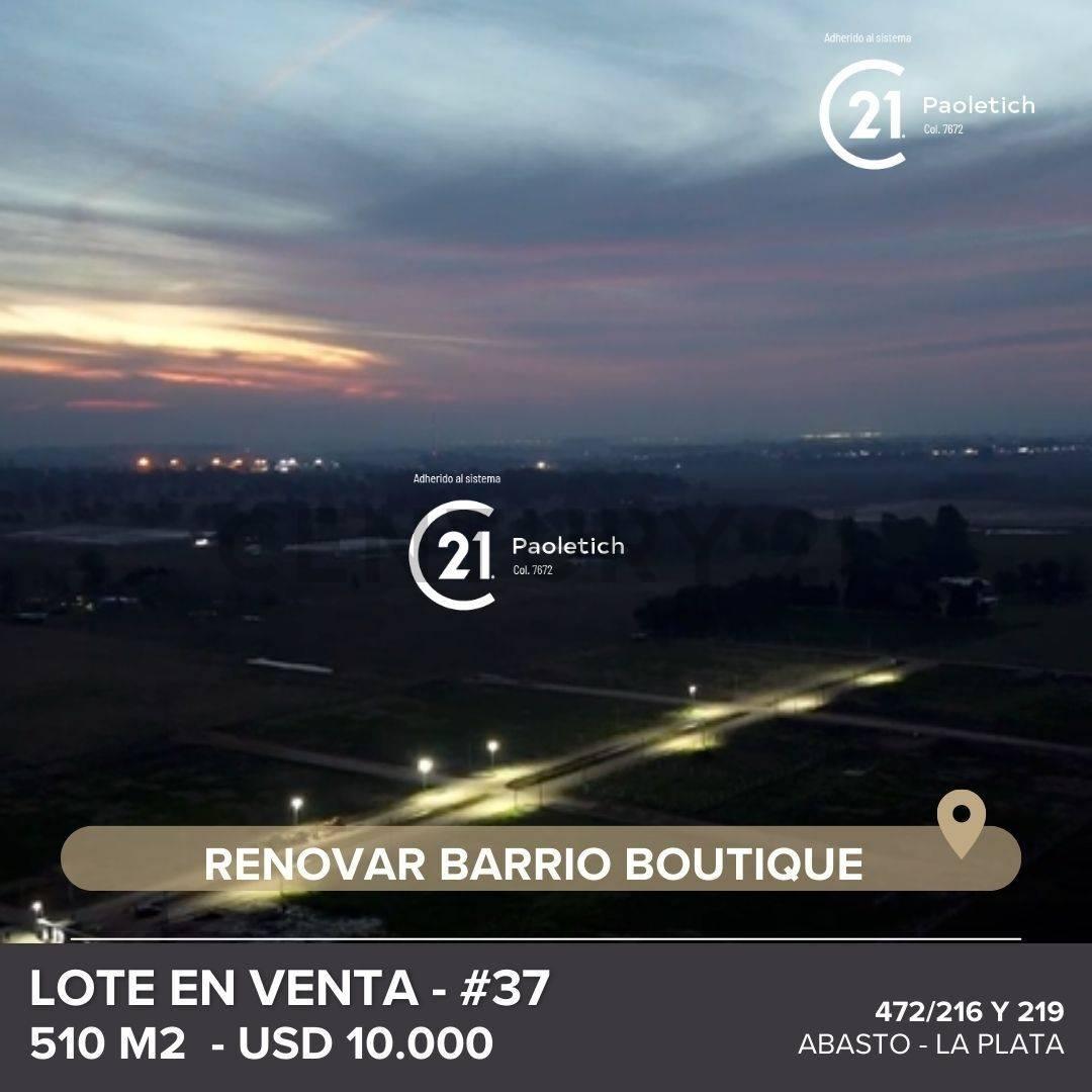 LOTE EN VENTA EN LA PLATA, RENOVAR BARRIO BOUTIQUE — foto 1