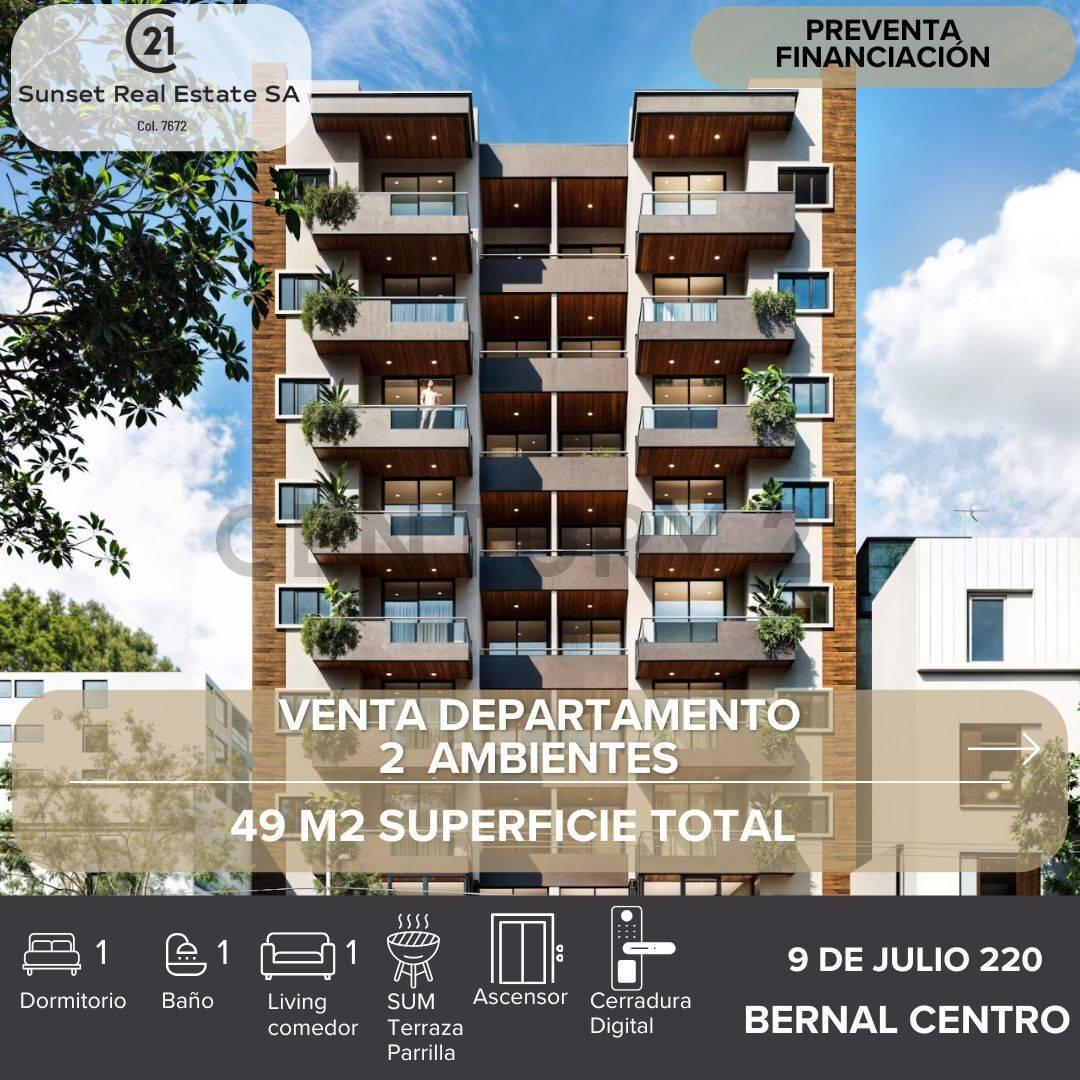 VENTA DEPARTAMENTO 2 AMBIENTES EN BERNAL CENTRO — foto 1