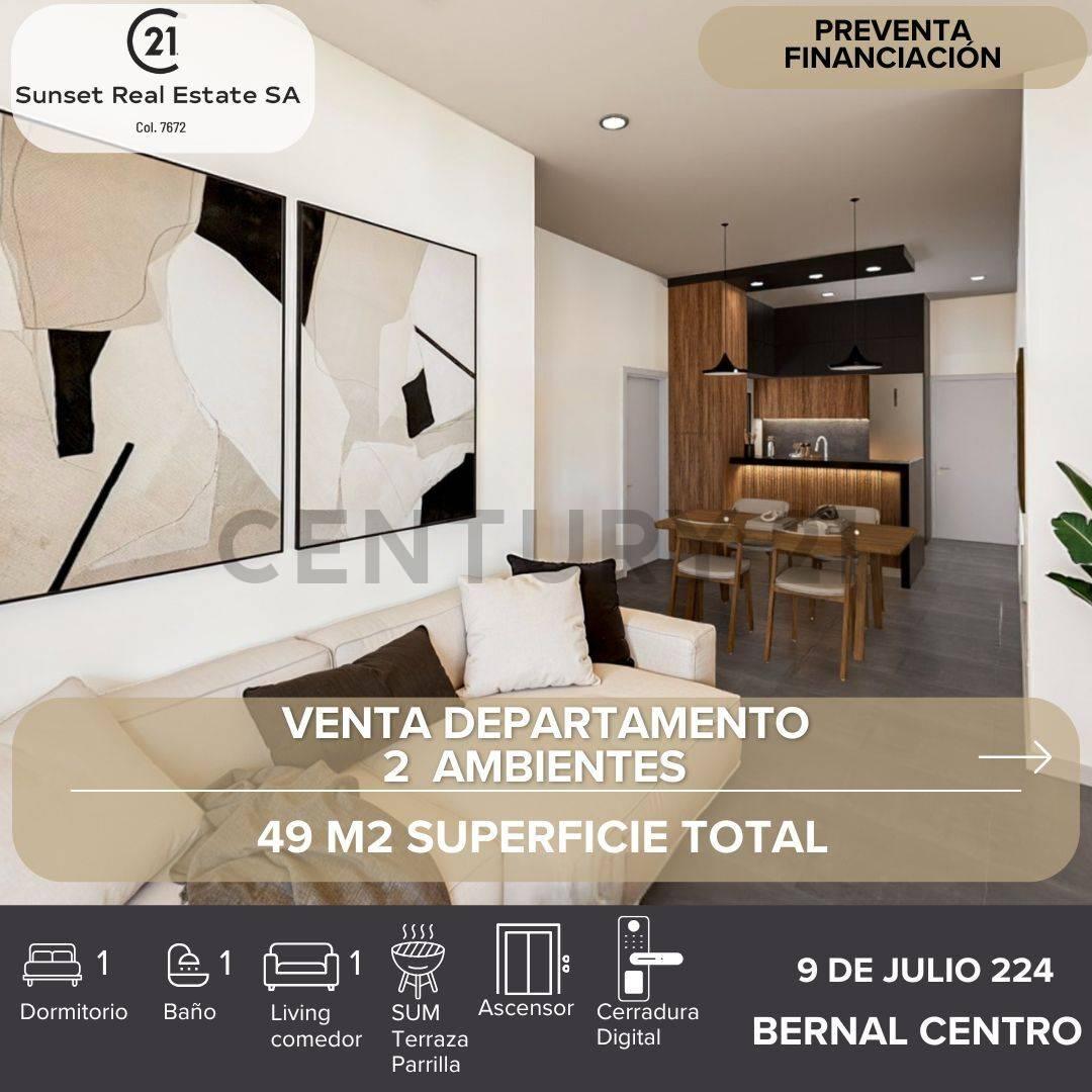 VENTA DEPARTAMENTO 2 AMBIENTES BERNAL CENTRO — foto 1