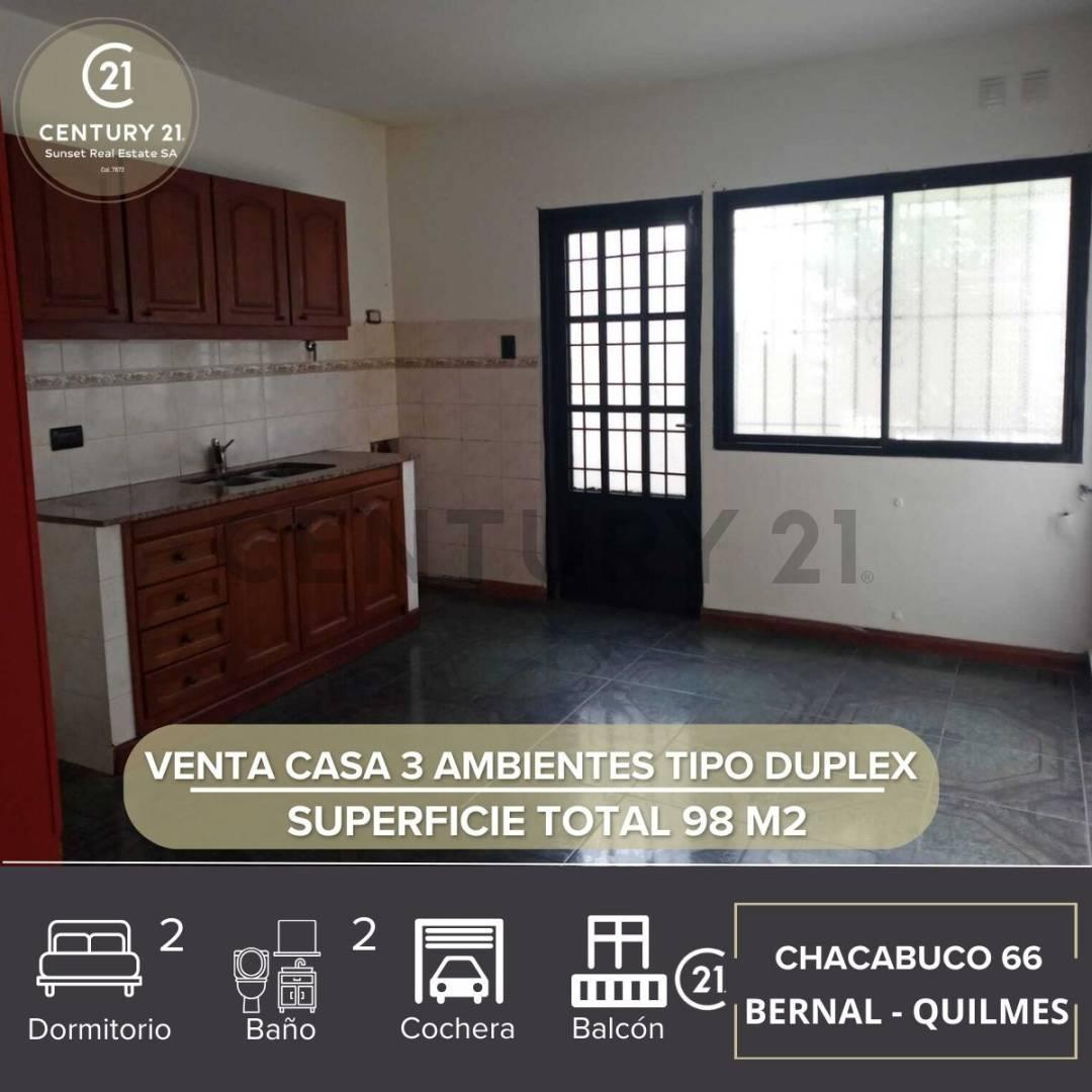 VENTA CASA 3 AMBIENTES TIPO DUPLEX - BERNAL — foto 1
