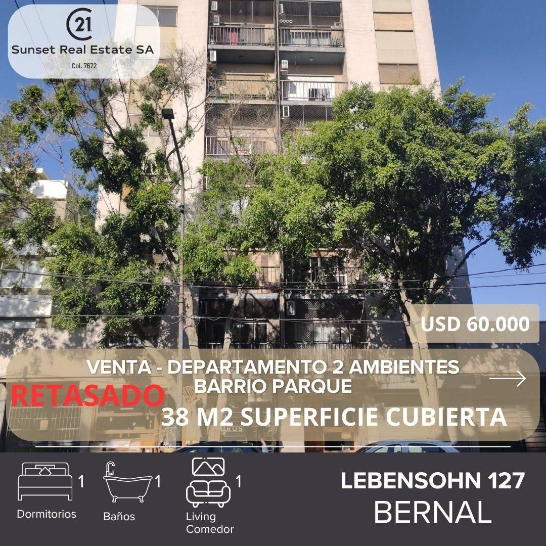 ALQUILER DEPARTAMENTO 2 AMBIENTES BERNAL - BARRIO PARQUE — foto 1
