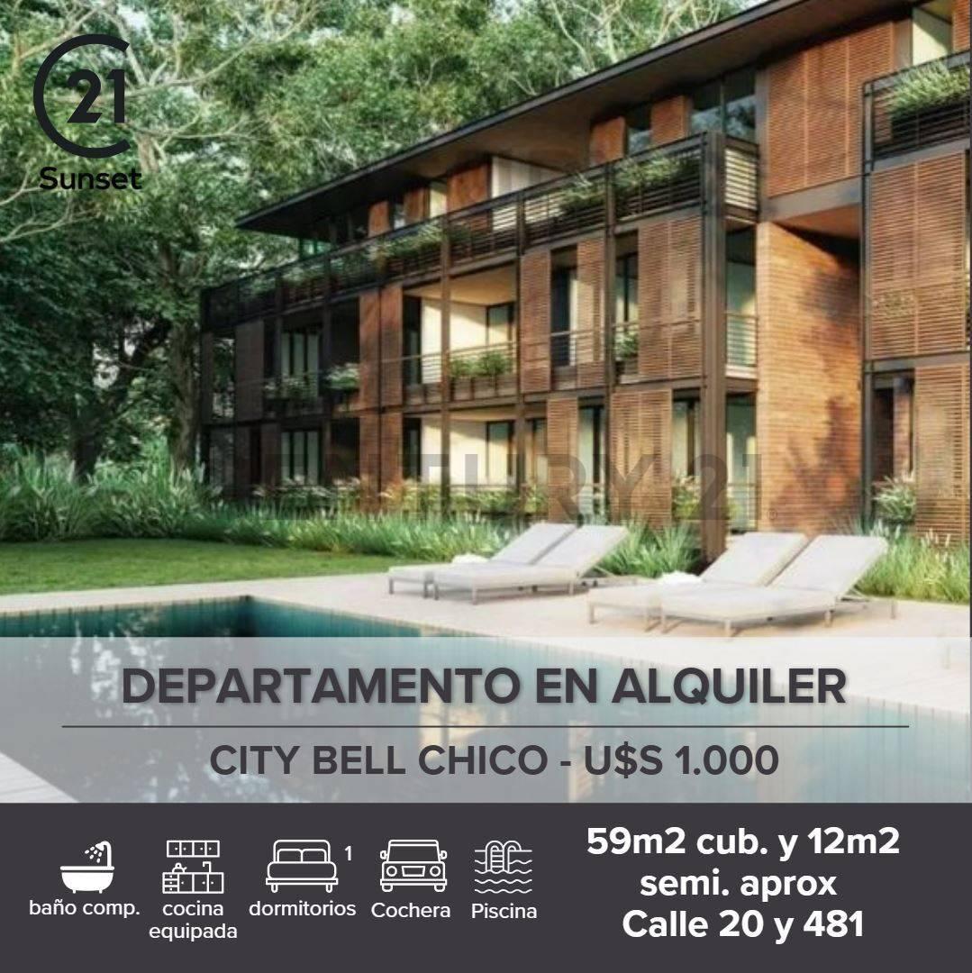 DEPARTAMENTO EN ALQUILER CITY BELL CHICO — foto 1